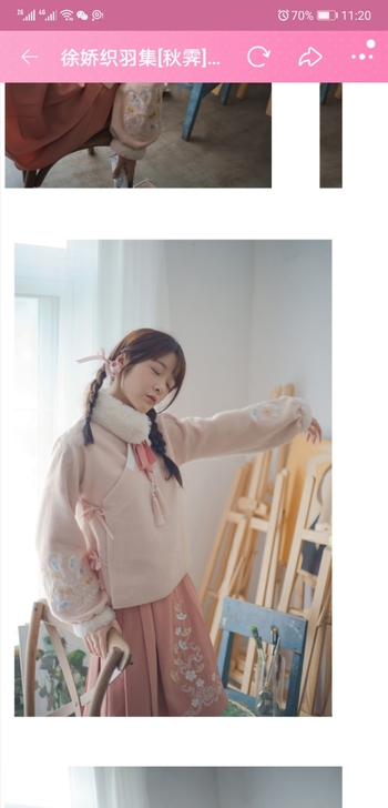 汉元素织羽集秋霁交领外套s码