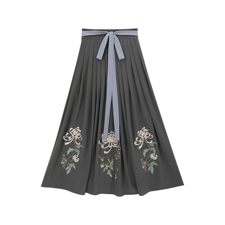 徐娇织羽集【玄霜坠】汉服元素女秋冬 半裙 ...