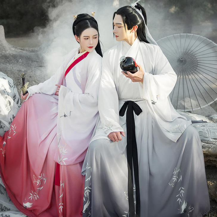 汉服女正品原创中国风晋制侠客古装交领齐腰魏...