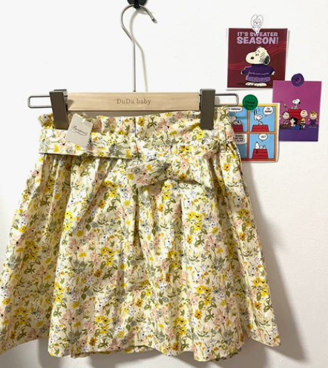 Bp女童定制款全新田园风半身 有腰带 可拆...
