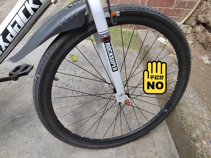 新车骑了两次就闲置了，便宜出，淋了点雨有点...