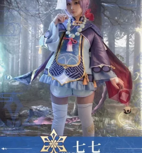 出/换初兽猫原神七七cos服s码三分家的鞋...