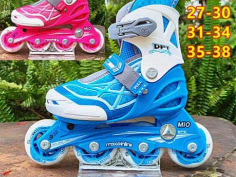 米高全新米高儿童轮滑鞋溜冰鞋直排轮旱冰鞋M...