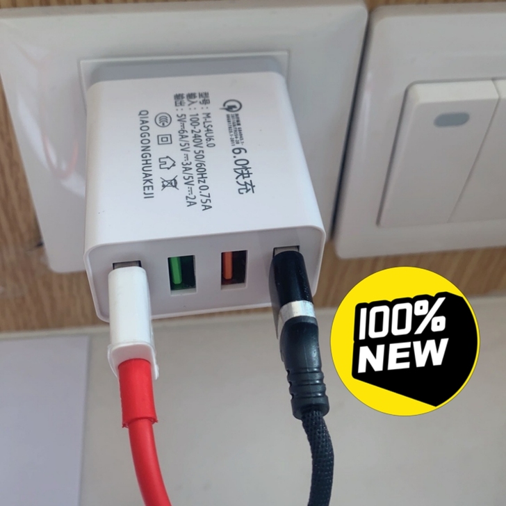 【包邮】手机数据线插头充头多口充电头安卓充...