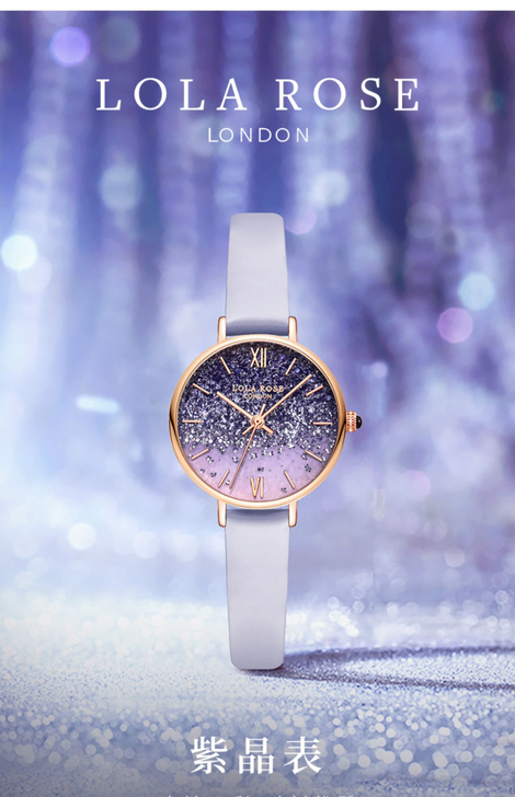 【海外代购】Lola Rose紫晶表 手表...