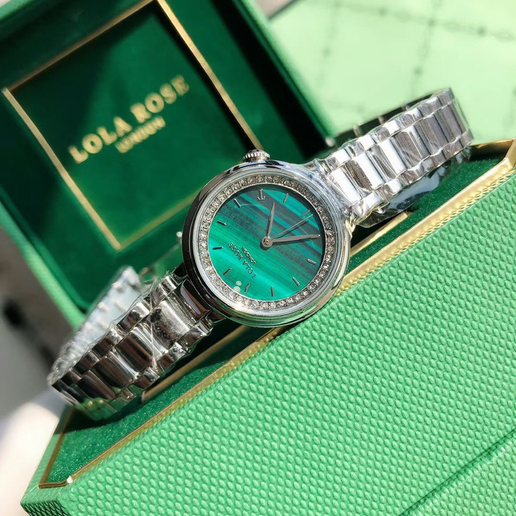 罗拉小绿表，金秋福利绿色小表盘百配穿搭。