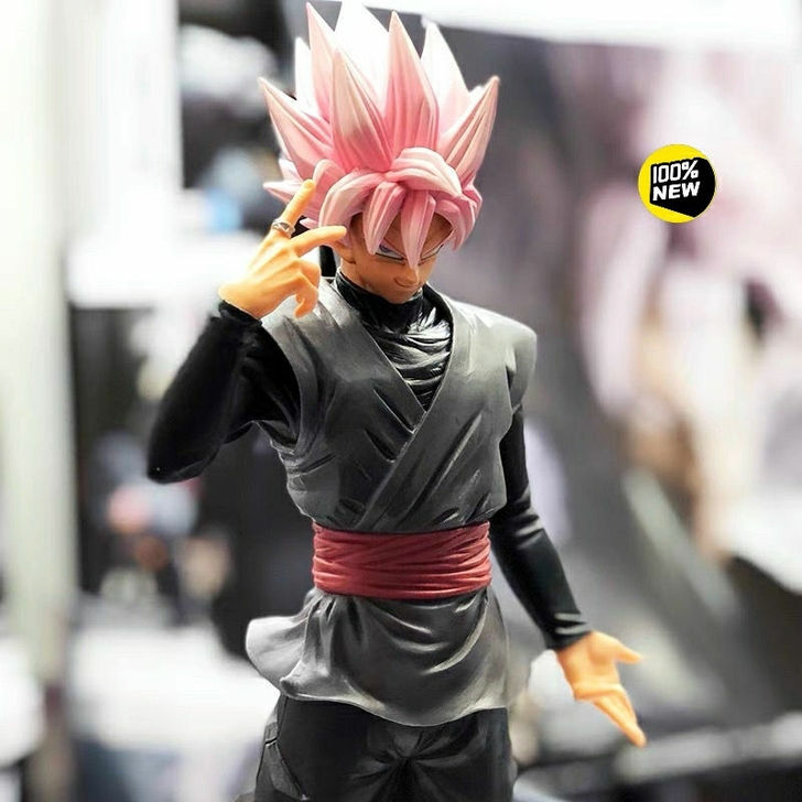 【清仓包邮】七龙珠桃红黑悟空超级赛亚人手办...