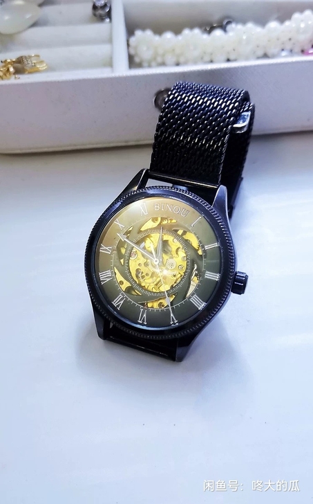 宾欧限量款机械手表,内外透明感自动化机械化...