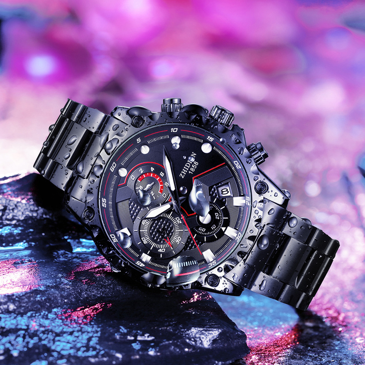 新款手表男全自动时尚潮流学生男士手表防水#...