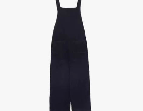 ZARA 新款 女装 灯芯绒深蓝口袋饰宽松...