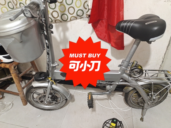 折叠电动自行车，骑了两年，现在续航10公里...