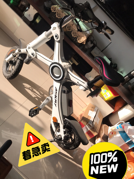 可折叠电动车原价三千多买回来只用了两次就搁...