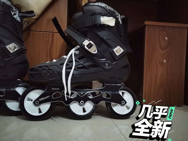 直排三轮溜冰鞋，没溜过。