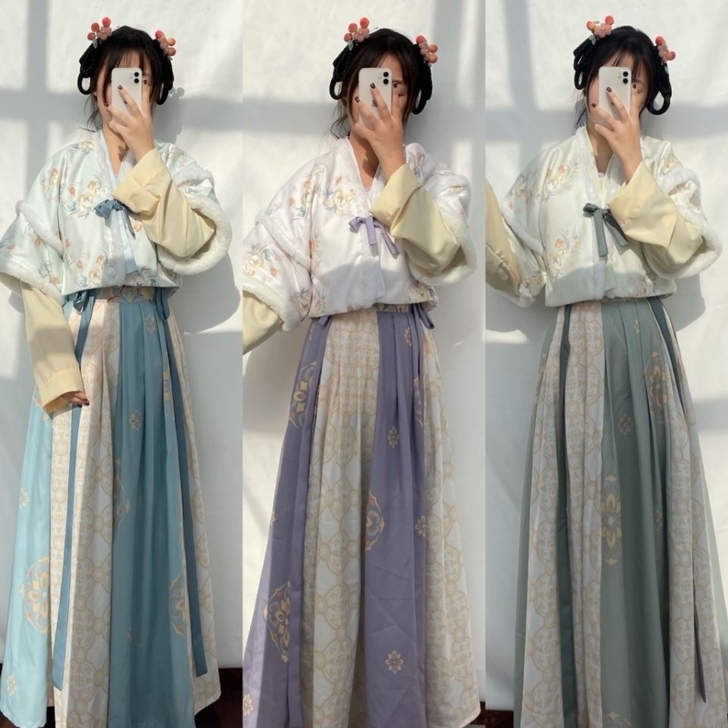 【清露】唐制汉服 唐背子圆领衫