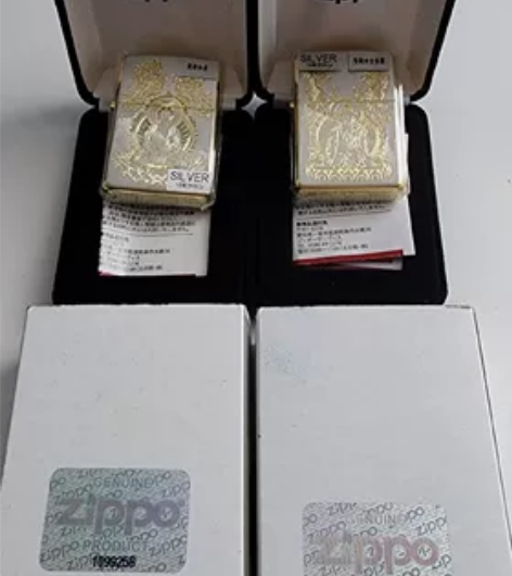 Zippo日版 镀银鎏金如来观世音菩萨对机...
