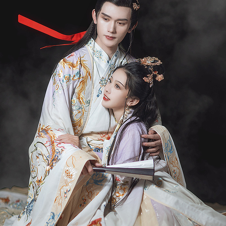 序绘原创 跃龙门 男女款汉服婚服重工刺绣一...
