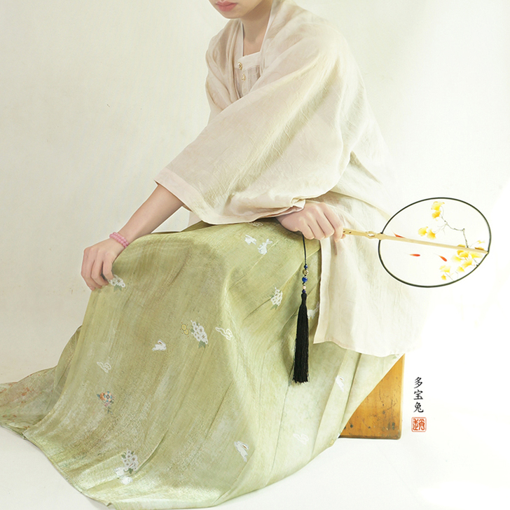 全新的【一勺春】赵氏汉服明制方领对襟半袖比...