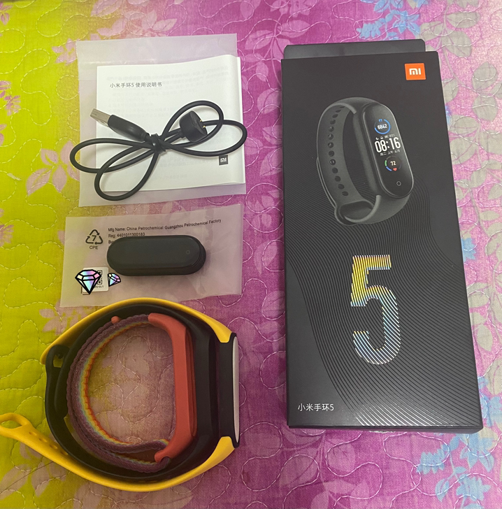 小米手环5，非NFC版，官方旗舰店购入，原...