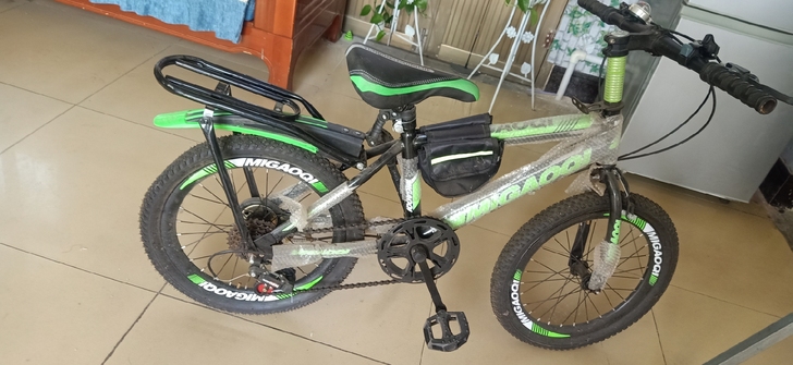 16寸碟刹变速自行车买了没骑，小孩太小不会...