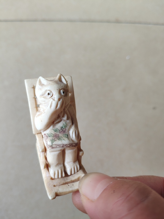 古玩古董，农村一手货源刚刚弄上来的摆件，骨...