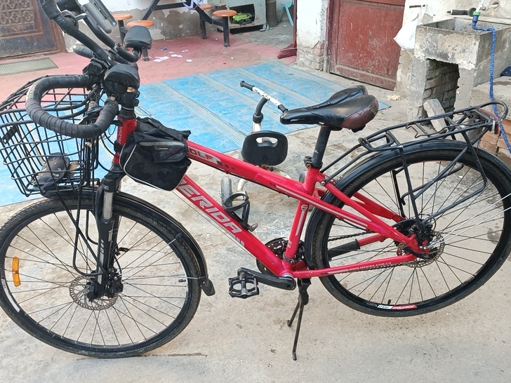 闲置绝版美利达升级版狼2，中空一体牙盘，前...