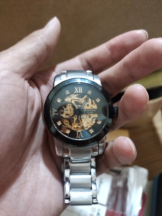 宝仕威牌机械表 机芯完好 能走