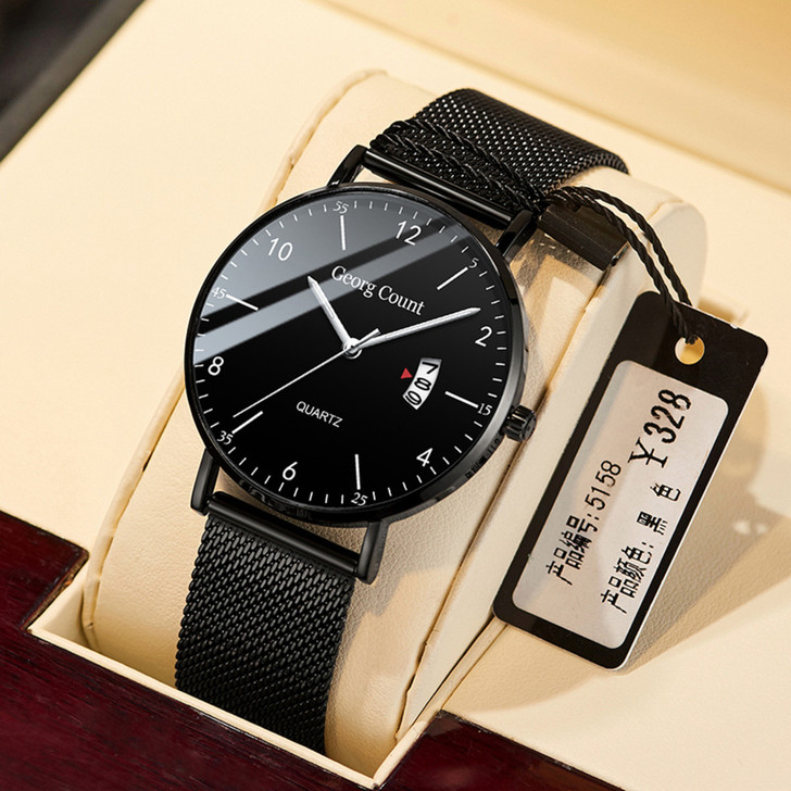 简约正品高中电子表超薄手表男学生石英表潮流...