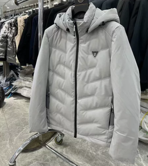 连帽轻薄羽绒服男中长款2022冬季新款休闲...