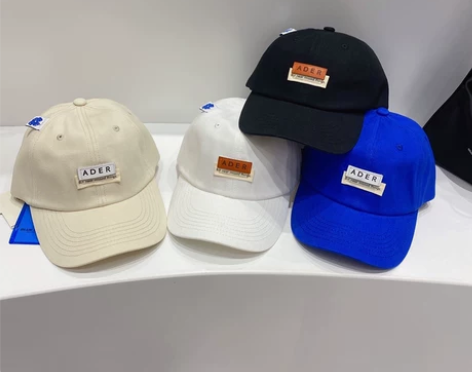 Ader error新款标签棒球帽韩版时尚...