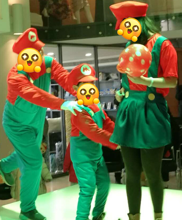 表演道具cosplay服饰卡通超级玛丽衣服...