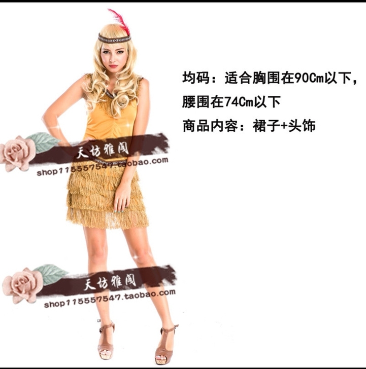 万圣节男女印第安酋长装扮服装万圣节服装 c...