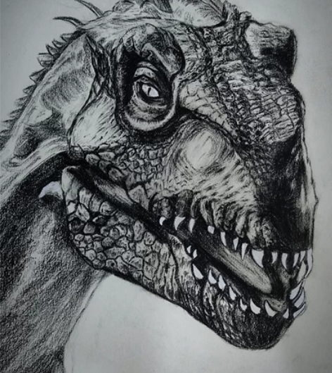 8k素描恐龙 拍不发！！！