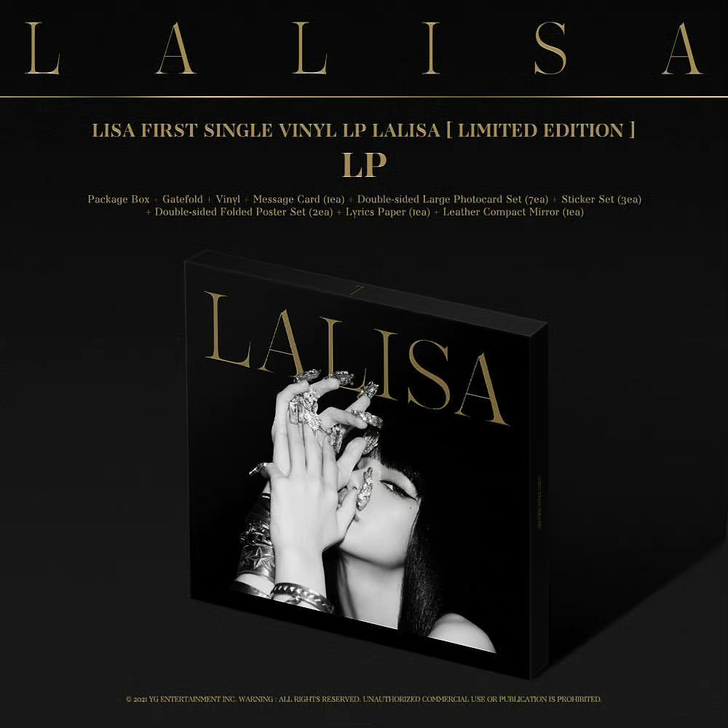 lalisa k4版有特典 限量黑胶 全新...