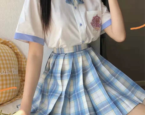 小徐同学的后花园 家的蓝色jk格群海月吻 ...