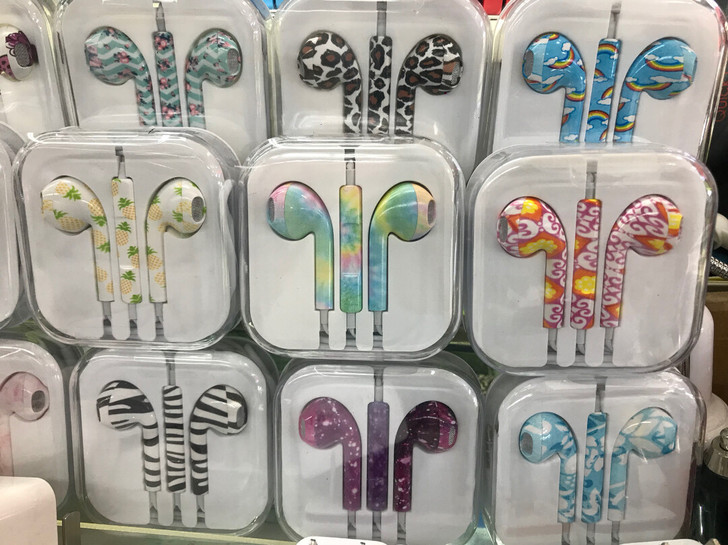 3.5圆口的可爱经典手机耳机 是否线控：是...