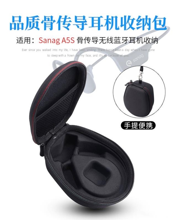 全新   骨传导蓝牙耳机收纳包Sanag ...