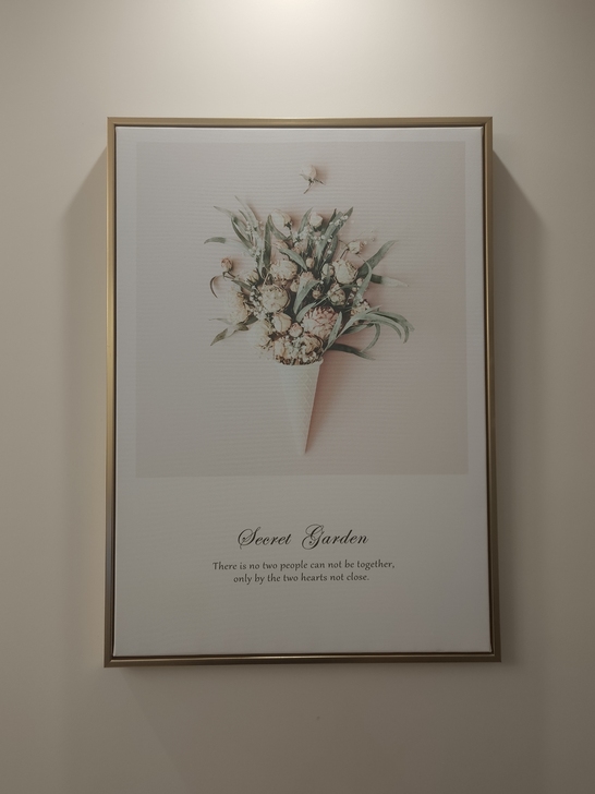 秘密花园ins风花朵图案家庭挂画 三副都是...