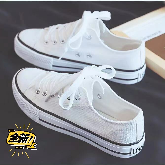 店铺不干了，全新出20双白色帆布鞋，小白鞋...