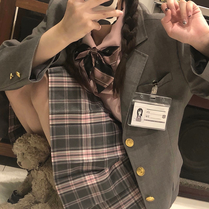 【雪河】现货掉落jk格裙日系学院风原创正版...