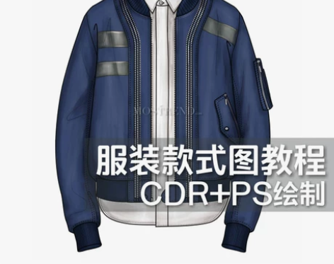 新款 服装设计PS CDR 电脑绘制款式图...