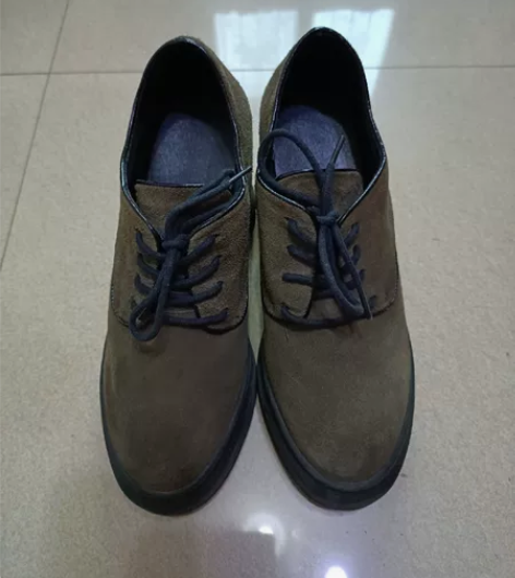 春秋磨砂小皮鞋女内增高鞋单鞋学生系带休闲鞋...