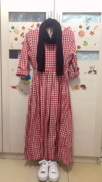 全新纯棉田园风格长袖连衣裙，特别好看的一款...