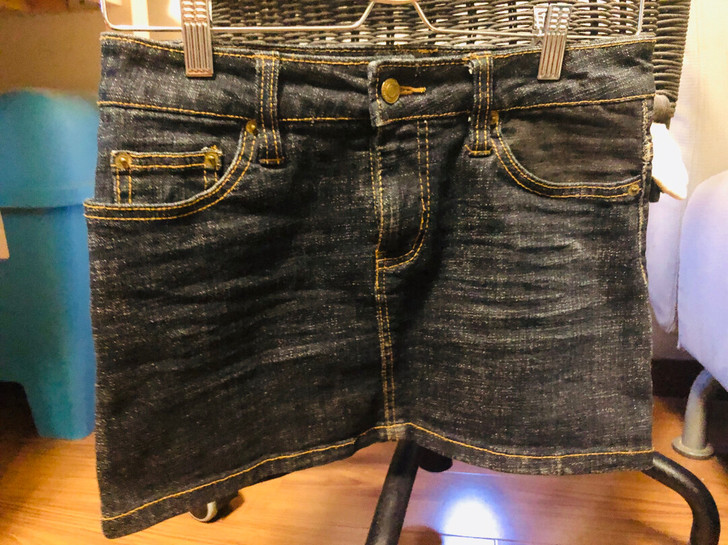 闲置!9成新,牛仔风!迷你裙!