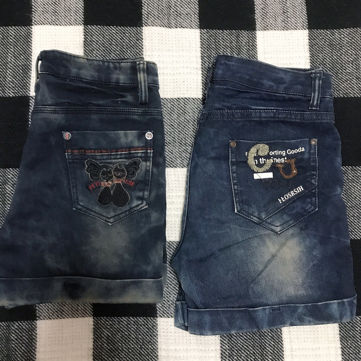2件牛仔短裤15元包邮出