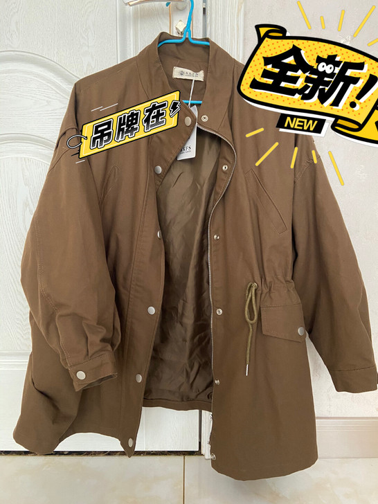 全新工装风衣外套