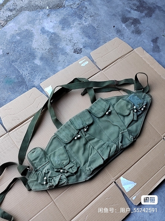 老帆布工具袋56！全新未使用！年代久远！看...