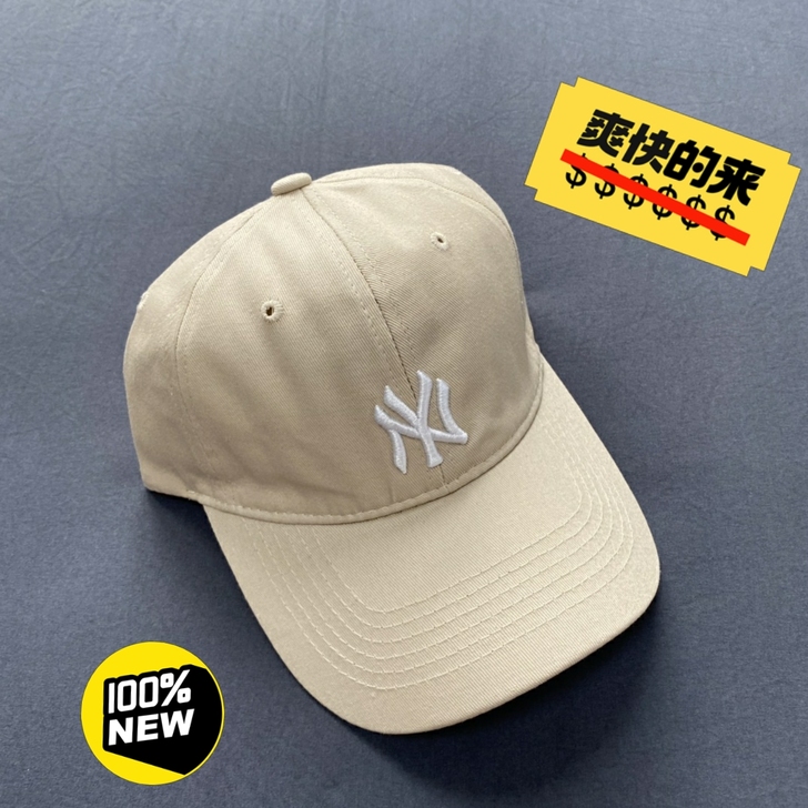 MLB棒球帽NY洋基队软顶小标可调节遮阳防...