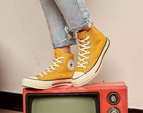 Converse匡威黄色女鞋1970S三星...