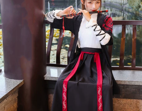 改良晨妍同款汉服女侠客中国风古装日常交领c...
