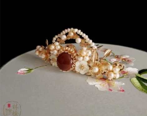 [出]云中仙  仅玛瑙珍珠发冠   林檎原...